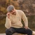 Saol Men's Shawl Collar Aran Fishermans Sweater Natural MM224 ShamrockGift.com