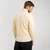 MM224 Men's Shawl Collar Aran Fisherman's Sweater Natural Back ShamrockGift.com