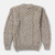 Traditional Men's Crew Neck Aran Sweater B392 Oatmeal Back ShamrockGift.com