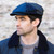 Eight Piece Tweed Cap Herringbone Blue ShamrockGift.com