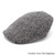 Hanna Hats Irish Cap Donegal Touring Tweed Grey Herringbone ShamrockGift.com