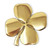 EWH114 POLISHED BRASS  Four Leaf Clover Irish Wall Hanging with Embossed Blessing ShamrockGift.com