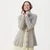 B551-MISTY GREY Colour SuperSoft Merino Wool Flare Cardigan ShamrockGift.com
