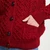A570 014 RICH RED Colour  Traditional Women's Irish Cardigan Honeycomb Stitches ShamrockGift.com