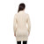 SAOL Beautiful Women's Irish Cardigan ML143 Natural White ShamrockGift Back View SAOL Beautiful Women's Irish Cardigan ML143 Natural White ShamrockGift Back View