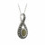 Solvar Sterling Silver Marble & Marcasite Pendant S45283 ShamrockGift.com