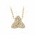 Solvar GOLD PLATED CRYSTAL TRINITY KNOT PENDANT S46015/G ShamrockGift.com