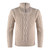 MM902-109 Parsnip Men's Half Zip Troyer Sweater ShamrockGift.com