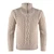 MM902-109 Parsnip Men's Half Zip Troyer Sweater ShamrockGift.com