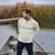 MM902-100 Natural White Men's Half Zip Troyer Sweater Front ShamrockGift.com