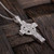 Solvar Sterling Silver Trinity Knot Celtic Cross Necklace S4795 ShamrockGift.com