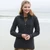 Aran-Woollen-Mills-Ladies-Irish-Zipper-Wool-Cardigan-Derby-Purple-Color-Lifestyle-B926-ShamrockGift.com