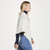 B676-367 NATURAL WHITE Supersoft Merino Knit Triangular Poncho Side View  Shamrockgift.com B676-367 NATURAL WHITE Supersoft Merino Knit Triangular Poncho Side View  Shamrockgift.com