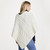 B676-367 NATURAL WHITE Supersoft Merino Knit Triangular Poncho Back Side View  Shamrockgift.com B676-367 NATURAL WHITE Supersoft Merino Knit Triangular Poncho Back Side View  Shamrockgift.com
