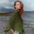 B676-430 MEADOW GREEN Supersoft Merino Knit Triangular Poncho Side View Shamrockgift.com B676-430 MEADOW GREEN Supersoft Merino Knit Triangular Poncho Side View Shamrockgift.com