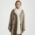 B681-367 NATURAL WHITE Colour Merino Wool Ladies Irish Pull Through Cable Knit Shawl Lifestyle Shamrockgift.com B681-367 NATURAL WHITE Colour Merino Wool Ladies Irish Pull Through Cable Knit Shawl Lifestyle Shamrockgift.com