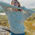 A823-Beige Ladies Crew Neck Aran Sweater ShamrockGift.com