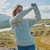 A823-Beige Ladies Crew Neck Aran Sweater Lifestyle ShamrockGift.com