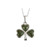 S4332 Sterling Silver Connemara Marble Shamrock Necklace Shamrockgift.com S4332 Sterling Silver Connemara Marble Shamrock Necklace Shamrockgift.com