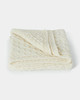 B379910-ONE Worsted Wool Honeycomb Aran Throw ShamrockGift.com