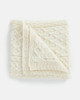 B379910-ONE Worsted Wool Honeycomb Aran Throw ShamrockGift.com