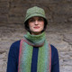 MWFH51 Bitter Green Herringbone Flapper Hat ShamrockGift.com