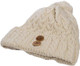 Aran Woollen Mills Women's Supersoft Hat with Buttons Natural B547 ShamrockGift.com