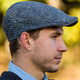 Hanna Hats Herringbone Cap Harris Scottish Tweed Donegal Touring DTC2-C001L ShamrockGift.com