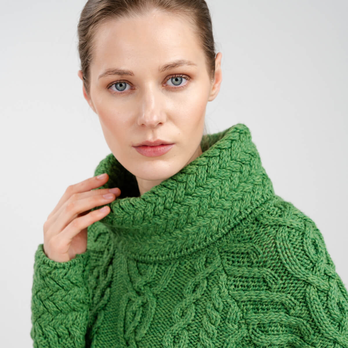 Turtleneck Cable Knit Sweater