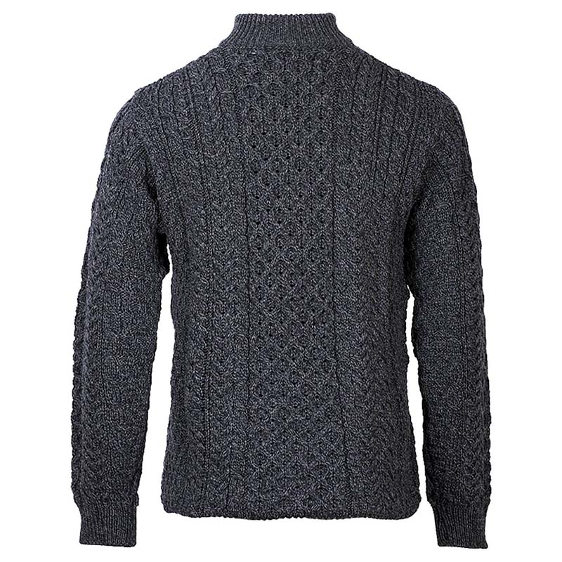 Men's Merino Wool Quarter Zip Fisherman Sweater | Fast US Delivery