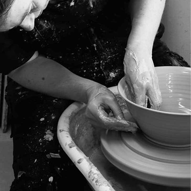 Hand Thrown Pottery Celtic Salad Bowl