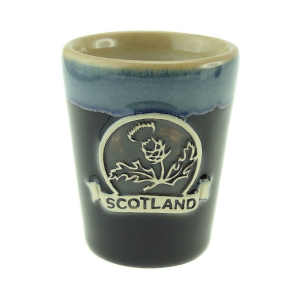 Scottish Thistle Stoneware Pottery Shot