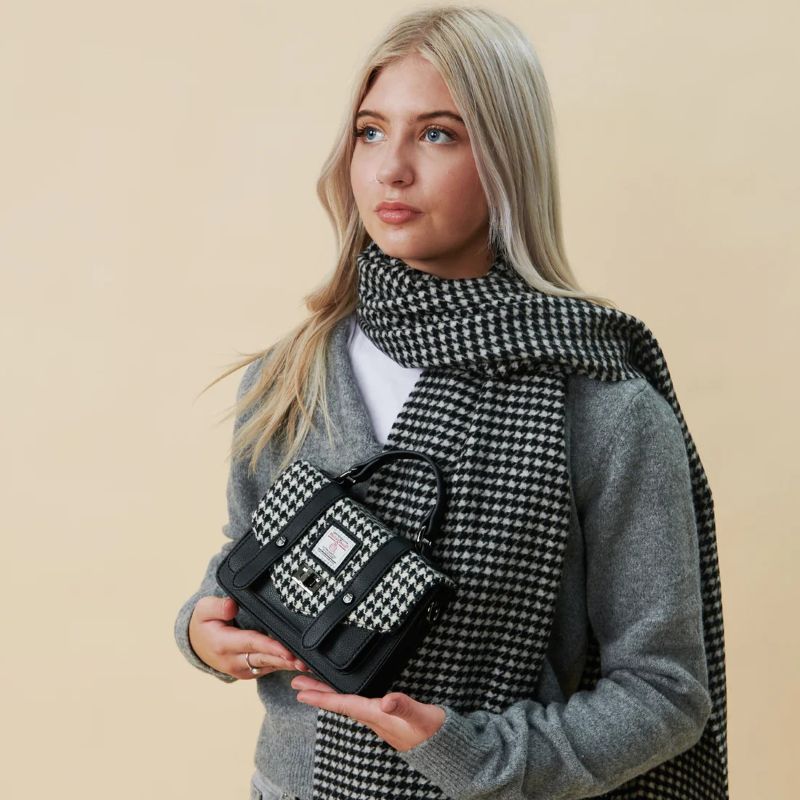 Islander Harris Tweed Tartan Satchel - Mini | Free US Shipping