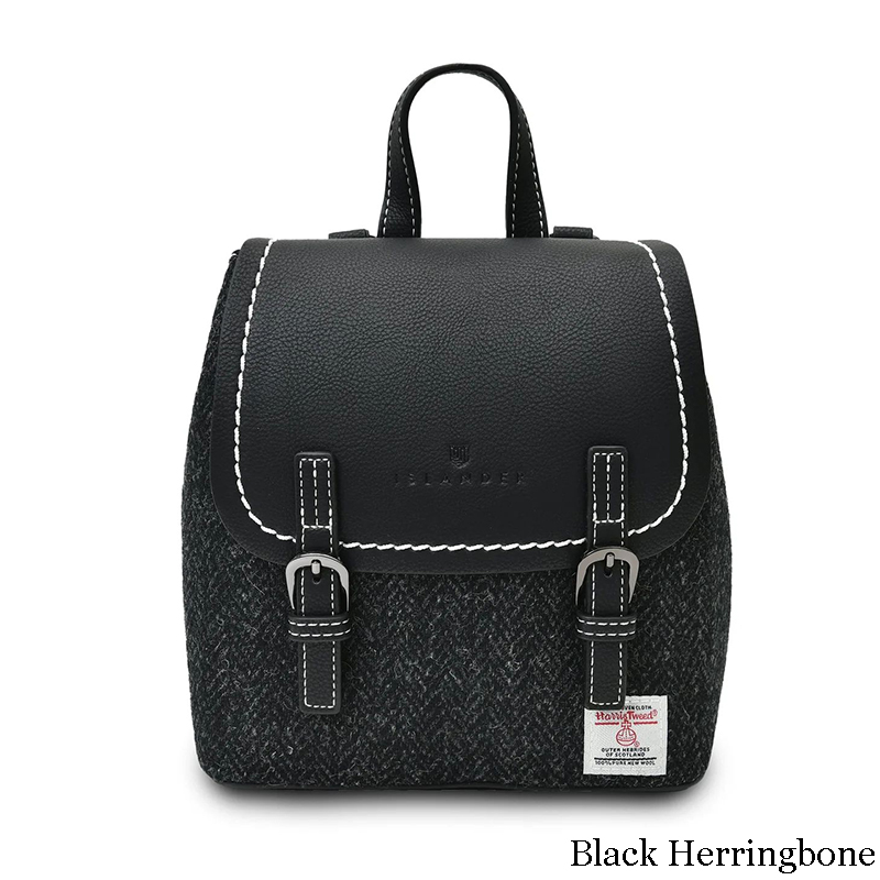 Harris Tweed Mini Backpack | Free US Shipping | Tweed & Leather