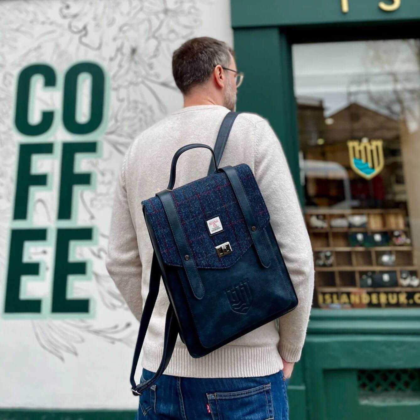 Islander Harris Tweed Laptop Backpack | Free US Shipping 