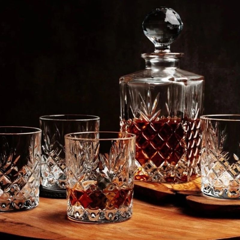 Galway Crystal Longford Decanter Set | ShamrockGift.com