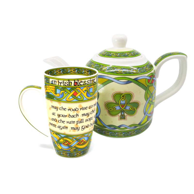 Traditional Irish Blessing Mug Set