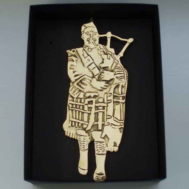 Scottish Brass Bagpipe Door Knocker with Scottish Design Irish Home decor  Free US Shipping