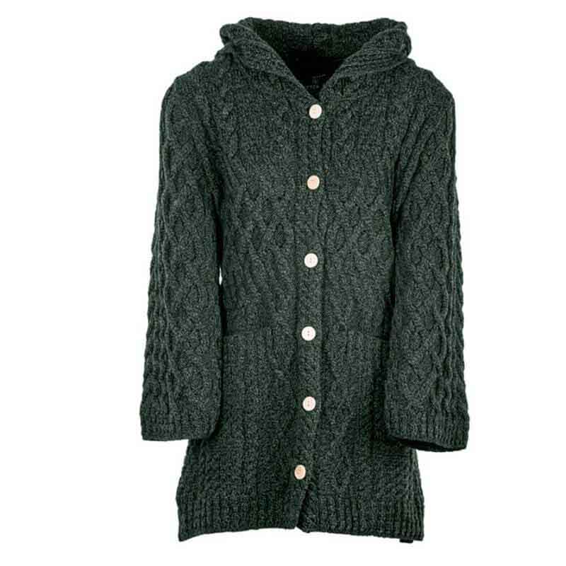 Ladies Herringbone Design Shawl Hood