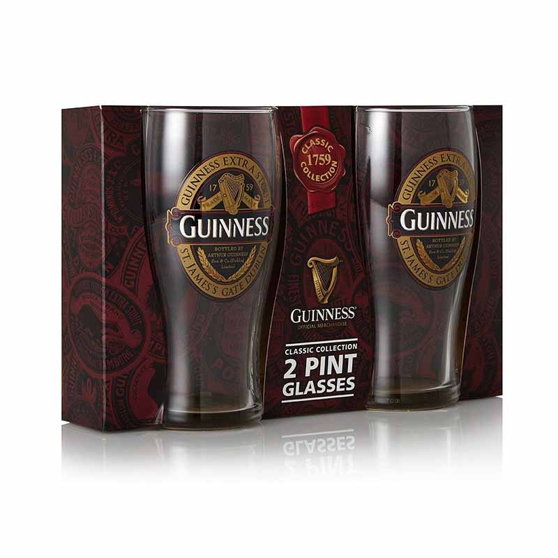 Guinness Ruby Red 2 Pint Glass Pack