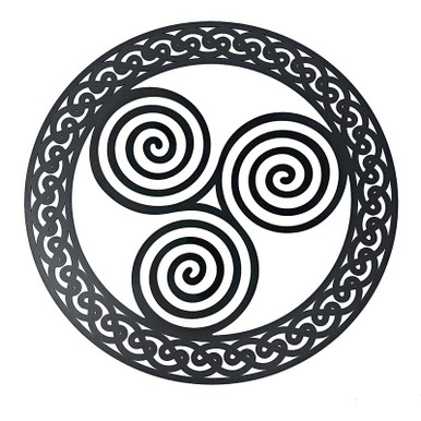 Celtic Triskelion Metal Wall Art