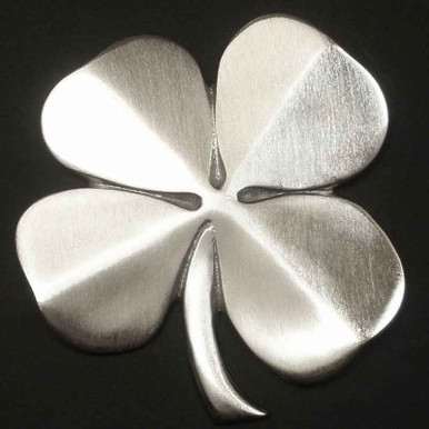 Robert Emmet Co. Lucky 4 Leaf Clover Ireland Wall Hanging Gold Lucky  Shamrock Plated Pewter Irish Blessing Wall Decor