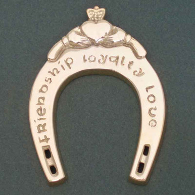 Horseshoe Wall Hanging With Claddagh