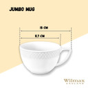 White Jumbo Coffee / Cappuccino Mug 17 Oz