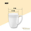 Wilmax porcelain fine white mug