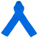 WAFFLE Crochet Scarf in Savoy Blue