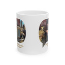 Fun vintage car on coffee mug