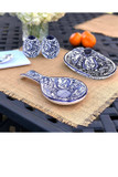 Mexican butter dish, salt pepper, spoon rest gift set