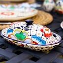 Artisan mexican butter dish
