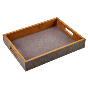 Leather wrapped serving tray Leather wrapped serving tray